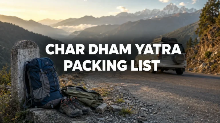 char dham yatra packing list