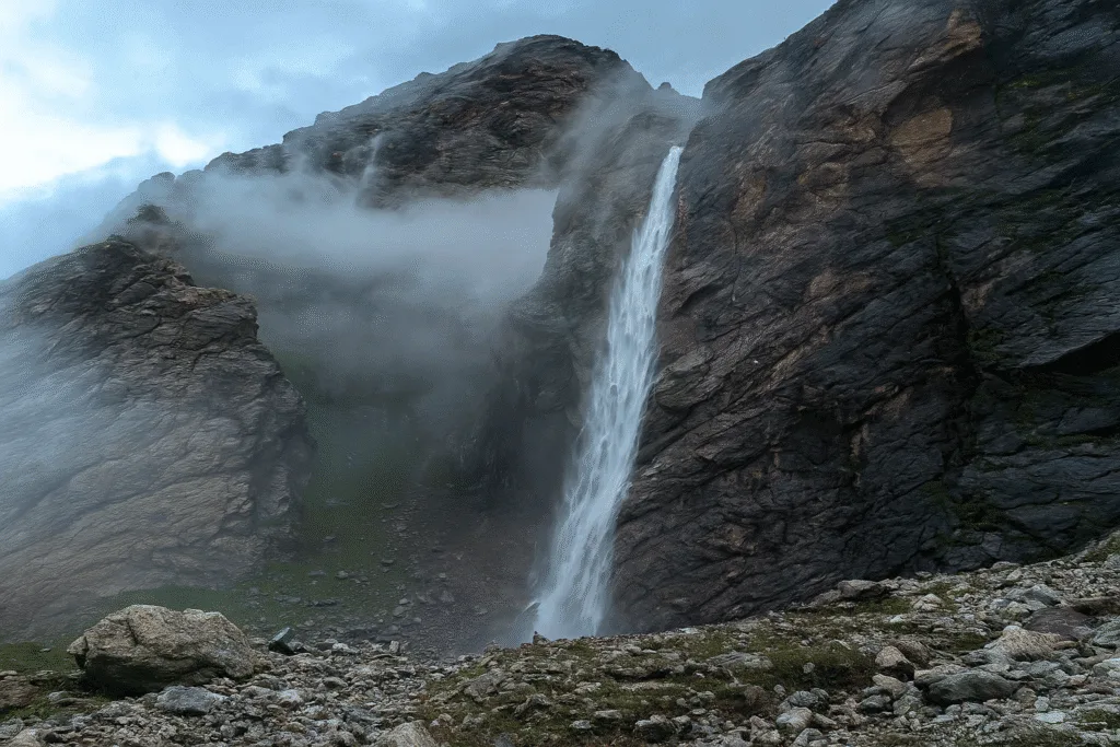 Vasudhara Falls in Mana Village Badrinath