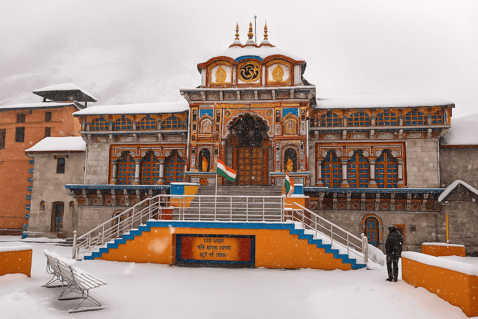 Snow in Badrinath