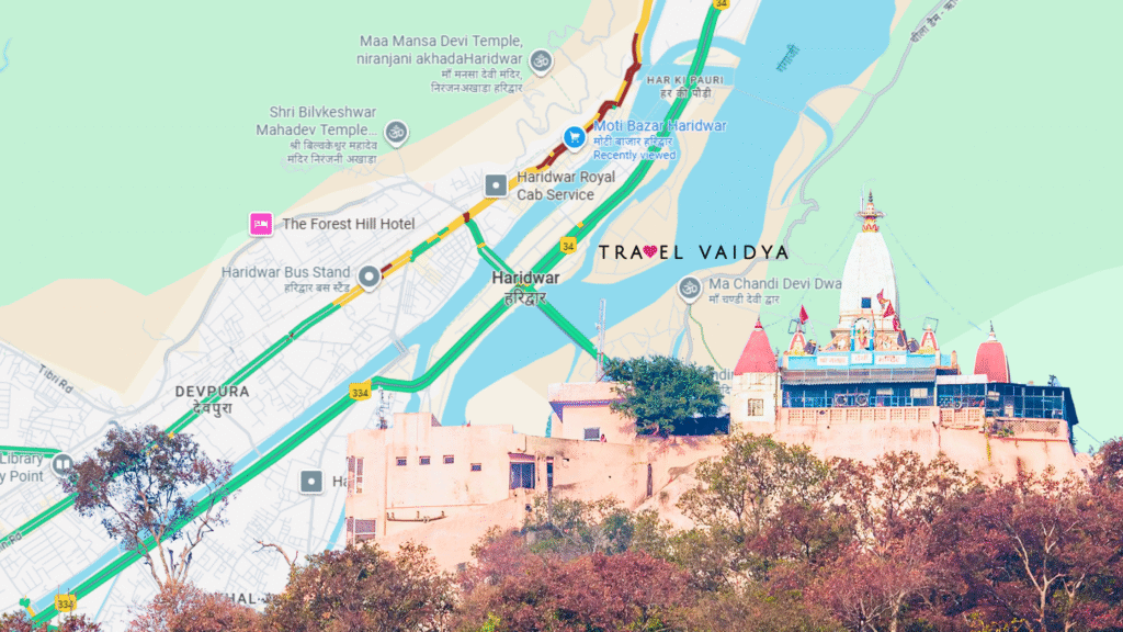 Haridwar Chandi Devi Temple Location