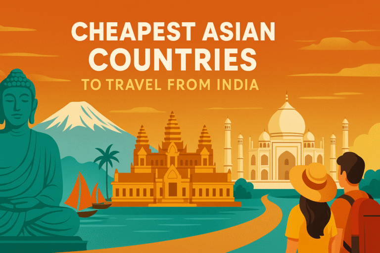 cheapest asian countries to travel from india