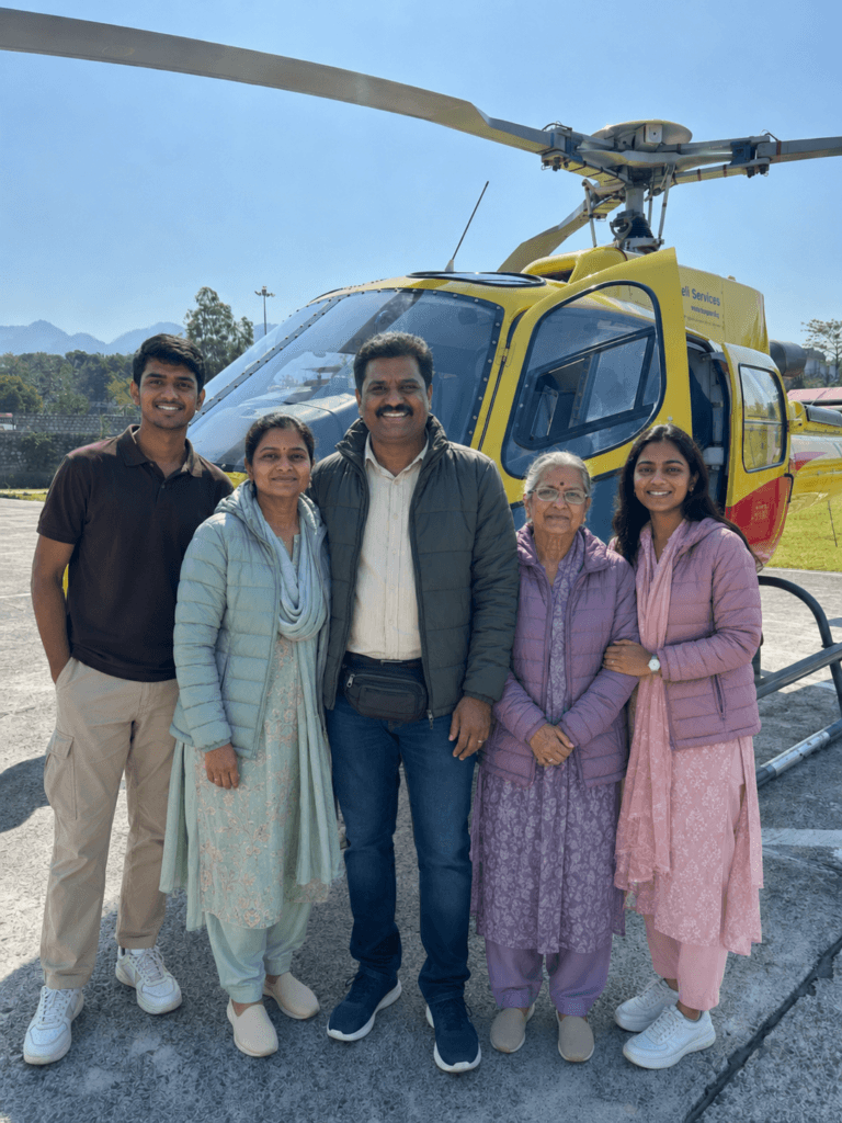 Guest Experience : Family Do Dham Helicopter Yatra