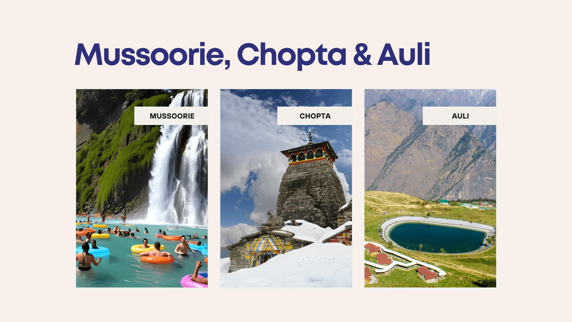 Mussoorie Chopta Auli Tour
