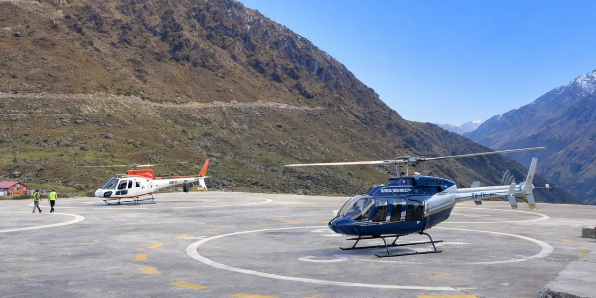 Helipads used for chardham heli tours