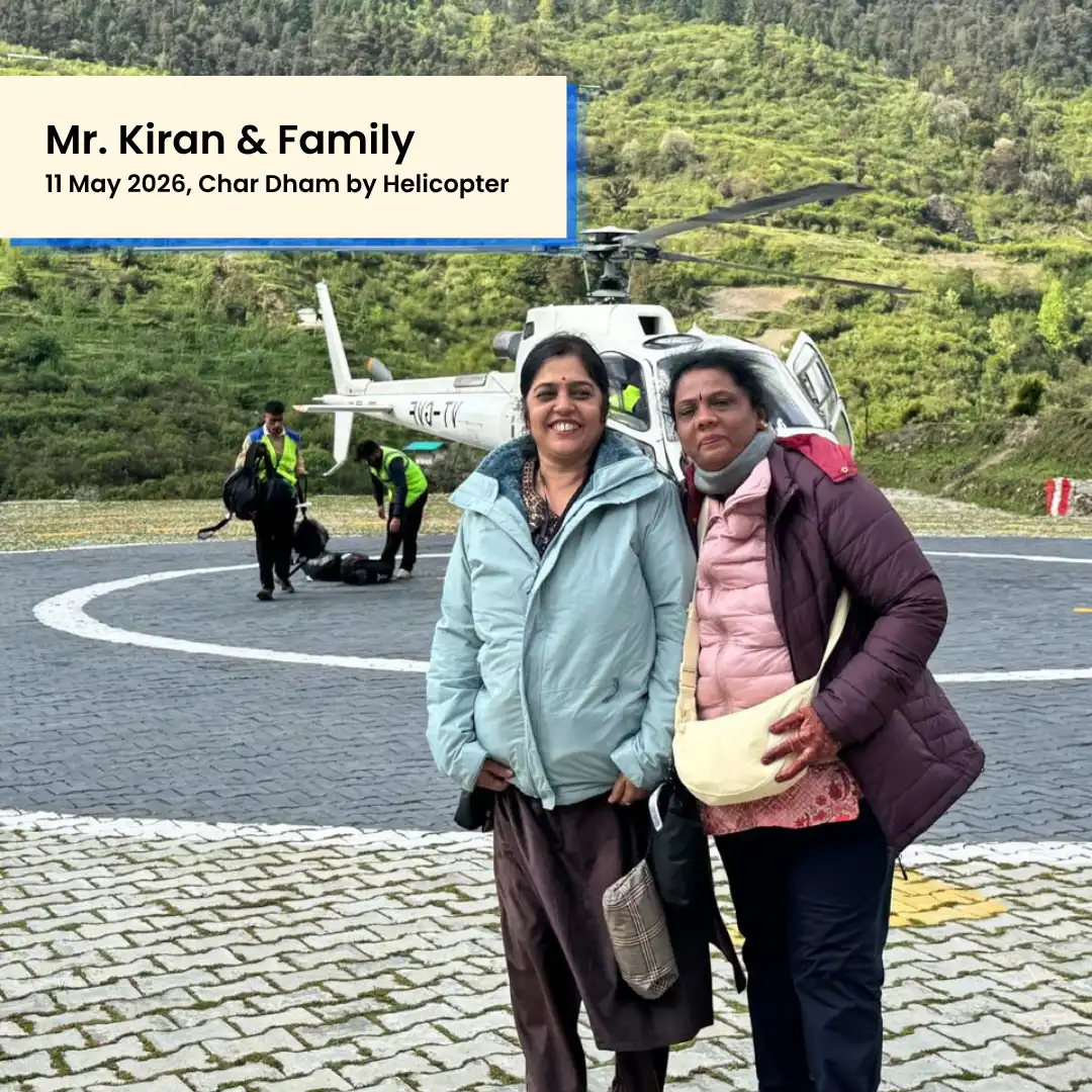 Char Dham helicopter tour guest photo