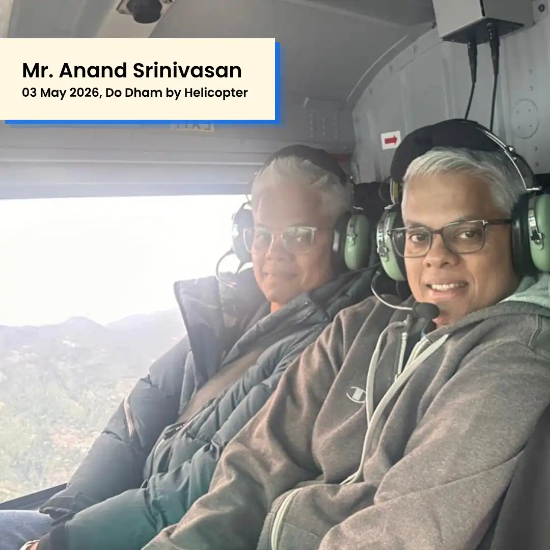 Real guest photo from Char Dham helicopter yatra
