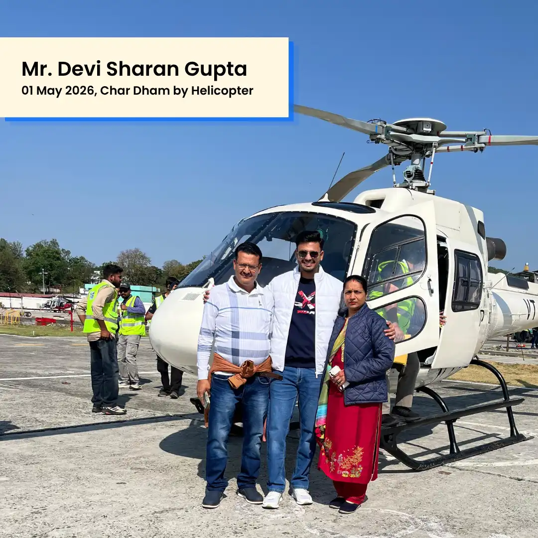 Guest photo from helicopter yatra