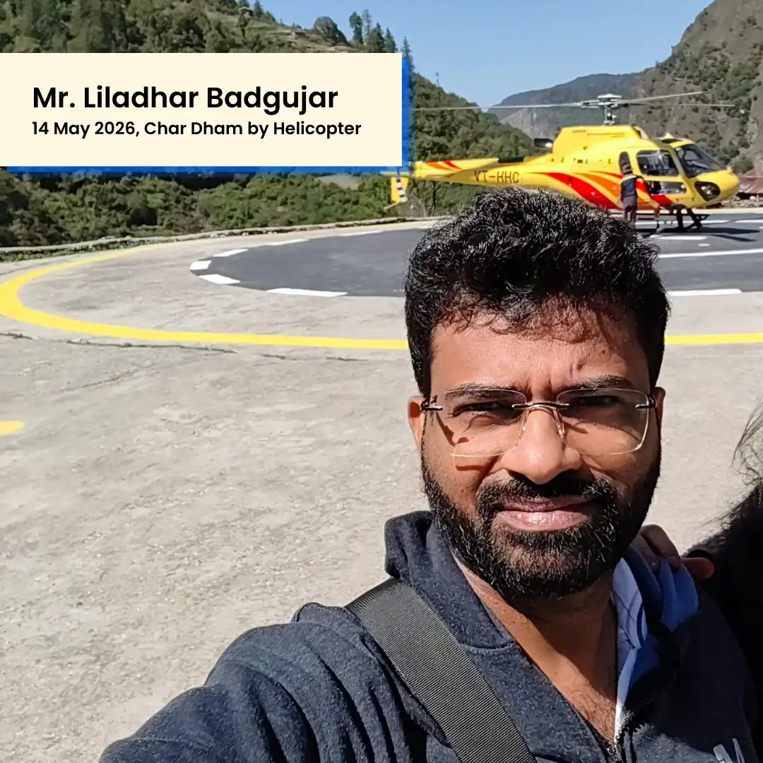 Uttarakhand helicopter tour guest photo