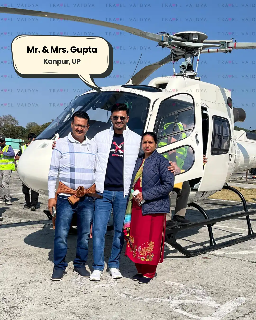 Helicopter tour to Char Dham temples